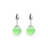Emerald | .925 Sterling Silver | Mermaid Glass Stud Earrings