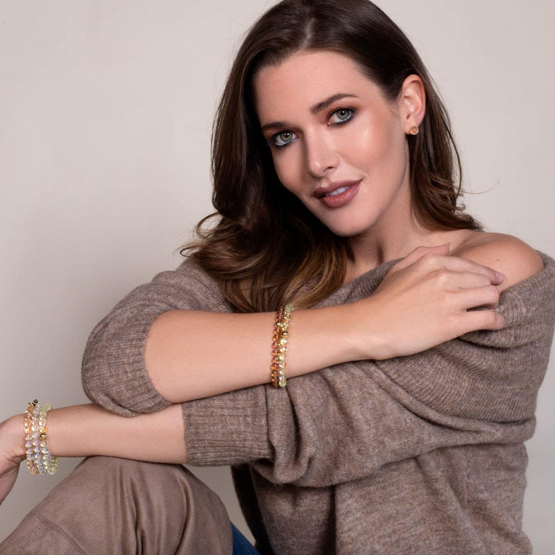 Pêche | Argent sterling .925 | Boucles d'Oreilles Sirène Verre