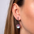Pink | .925 Sterling Silver | Mermaid Glass Drop Earrings