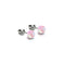 Rose | Argent sterling .925 | Mini Boucles D'Oreilles Sirène En Verre
