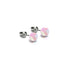Rose | Argent sterling .925 | Mini Boucles D'Oreilles Sirène En Verre