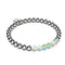 Émeraude | Argent | Bracelet d'expression en verre de sirène