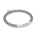 Émeraude | Argent | Bracelet d'expression en verre de sirène