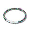 Arc-en-ciel Blanc | Licorne Argent | Bracelet d'expression en verre de sirène