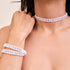 Arc-en-ciel Blanc | Verre Sirène | Bracelet Wrap Lin Blanc