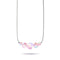 Pink | .925 Sterling Silver | Mermaid Glass Infinity Clasp Necklace
