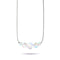 Rainbow White | .925 Sterling Silver | Mermaid Glass Infinity Clasp Necklace