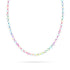Rainbow White | Silver | Mermaid Glass Knotted Necklace