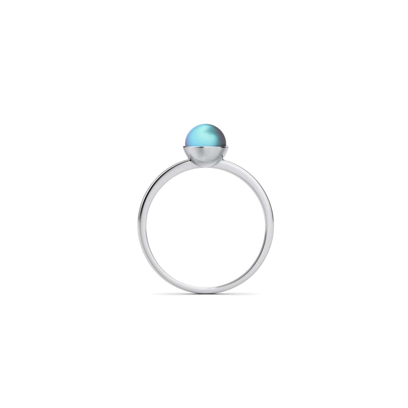 Grey | .925 Sterling Silver | Mermaid Glass Ring
