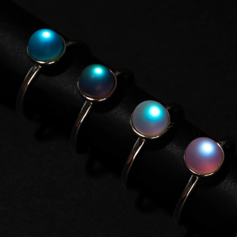 Grey | .925 Sterling Silver | Mermaid Glass Ring