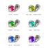 Chromates | Boucles d'oreilles cabuchon pierre d'humeur 6 mm