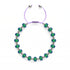 Chromates | Argent x Lilas | Bracelet à breloques pierre d'humeur