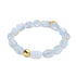 Opale Moonstone x .925 Sterling Gold Vermeil | Bracelet Galet