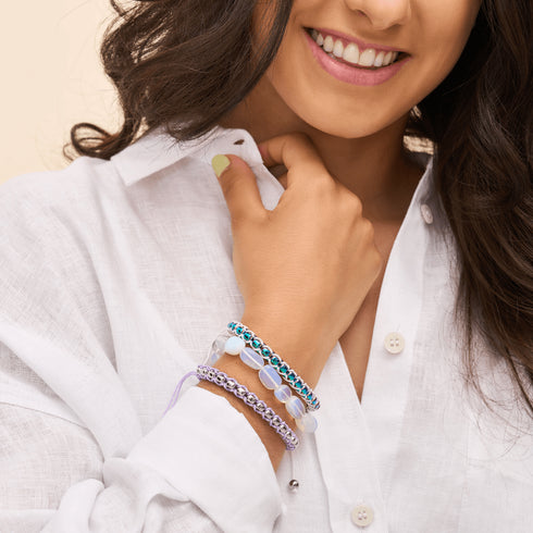 Pierre de lune opale x argent sterling .925 | Bracelet Galet