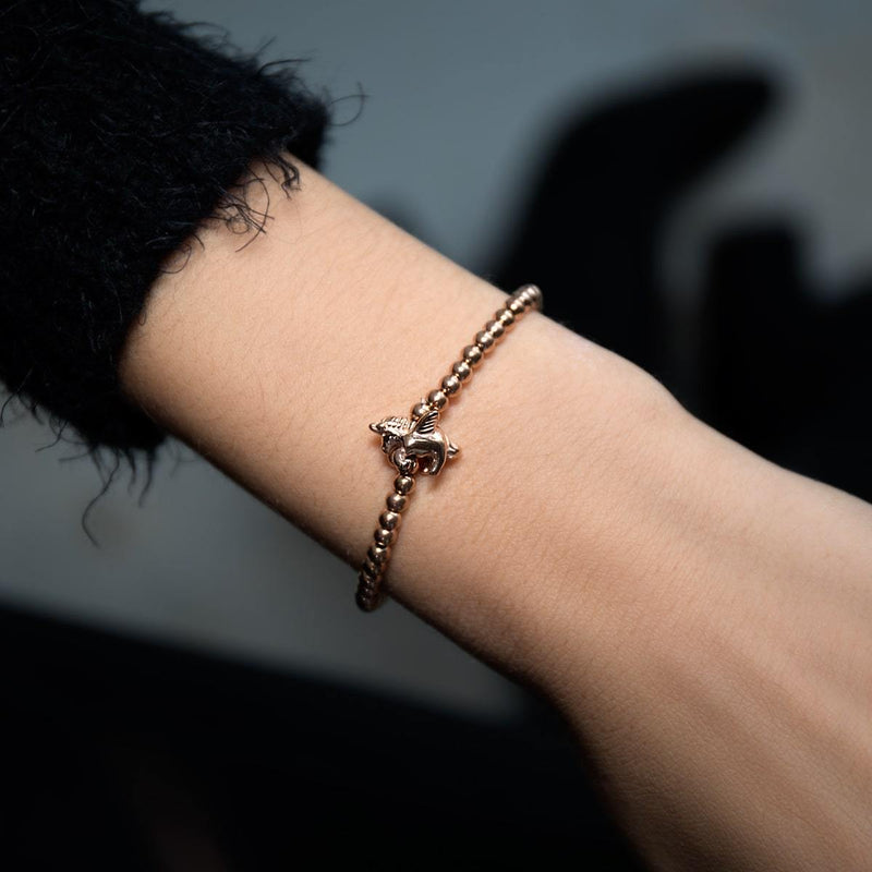Pegasus | 18k Rose Gold | Winged Unicorn Charm Bracelet