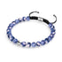 Bracelet Macramé Porcelaine Picasso | Cobalt et Crème