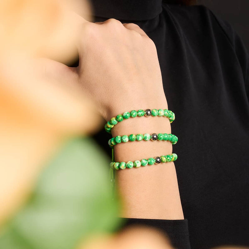 Picasso Porcelain Macrame Bracelet | Everglades