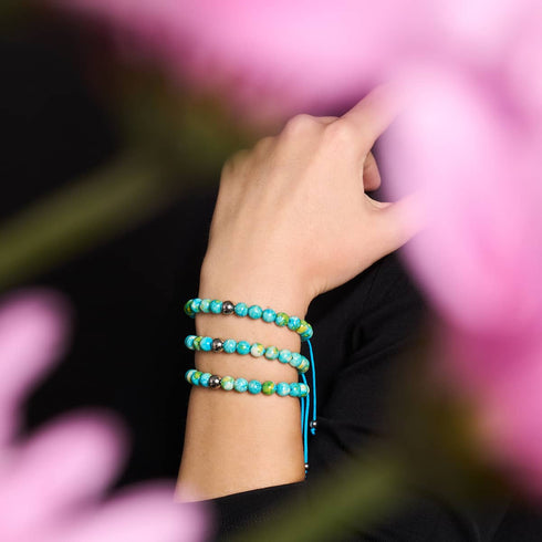 Bracelet Macramé Porcelaine Picasso | Ciel de citron