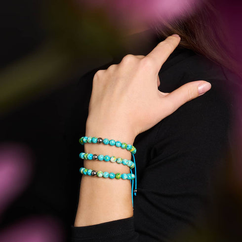 Bracelet Macramé Porcelaine Picasso | Ciel de citron