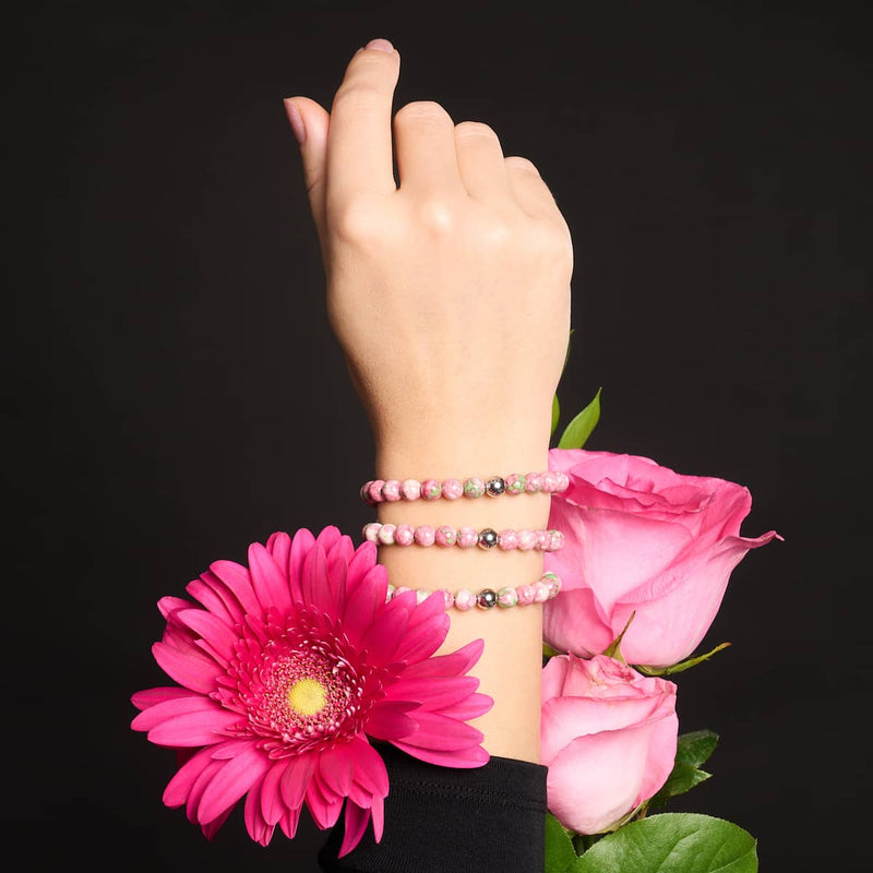 Picasso Porcelain Macrame Bracelet | Strawberry Fields