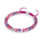 Picasso Porcelain Macrame Bracelet | Violet Cranberry