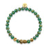 Bracelet Mini Pixiu Feng Shui | Élément TERRE | Agate verte x or 18 carats