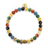 Mini Pixiu Feng Shui Bracelet | FIVE Elements | Chakra Agate x 18k Gold