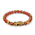 Bracelet Pixiu Feng Shui | Élément FEU | Agate rouge x or 18 carats