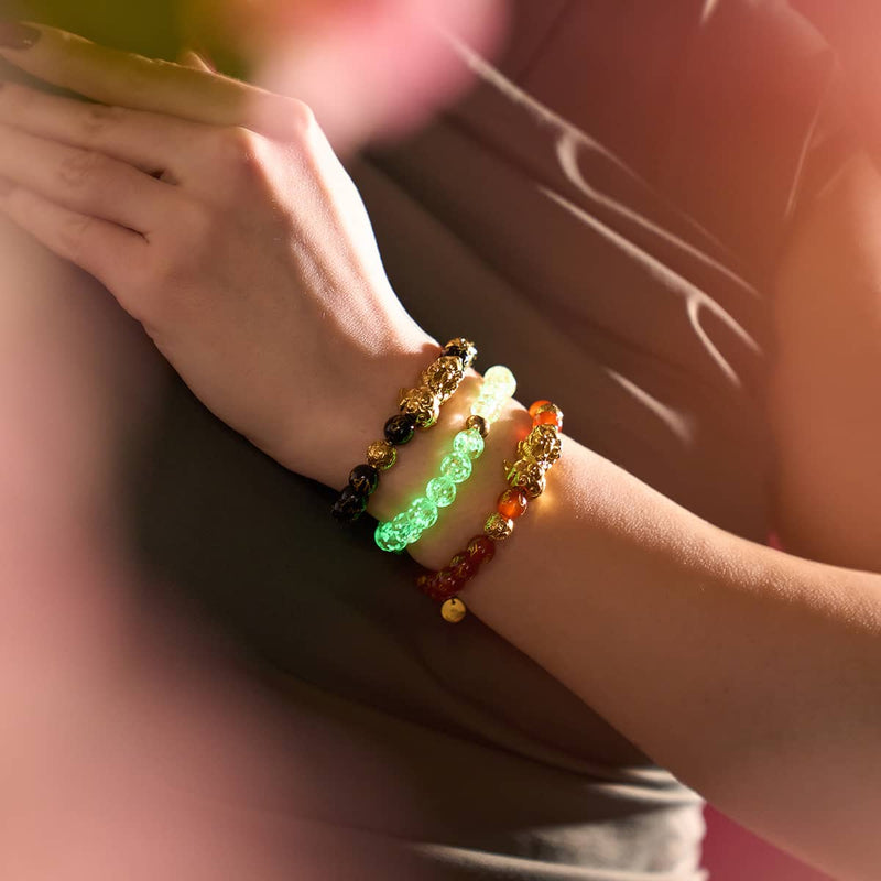 Bracelet Pixiu Feng Shui | Élément FEU | Agate rouge x or 18 carats