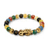 Bracelet Pixiu Feng Shui | CINQ Éléments | Chakra Agate x Or 18 carats
