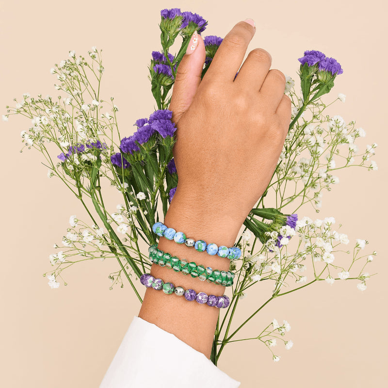 Émeraude | Argent | Bracelet Vitalité Prisma