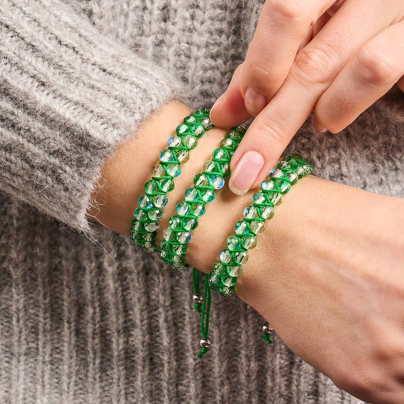 Émeraude | Argent | Bracelet Vitalité Prisma