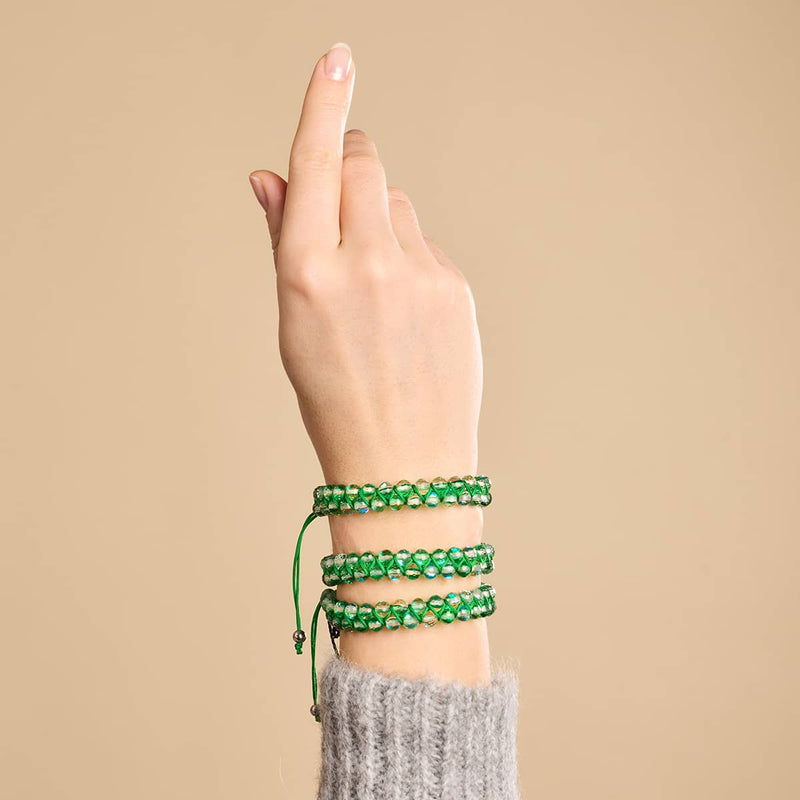 Émeraude | Argent | Bracelet Vitalité Prisma