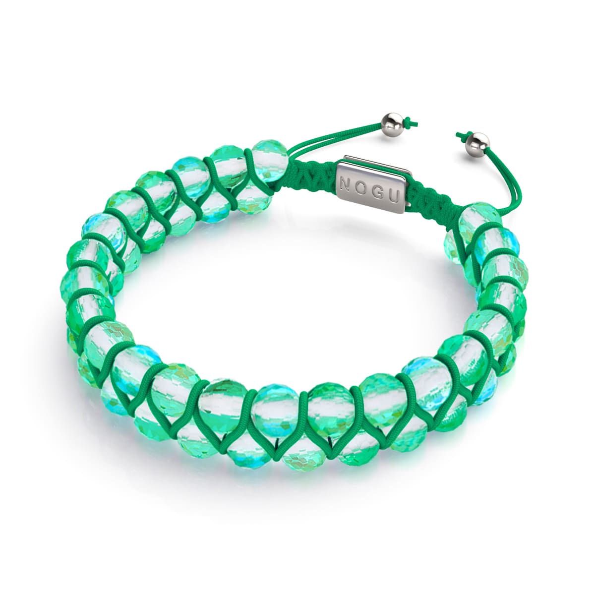 Émeraude | Argent | Bracelet Vitalité Prisma
