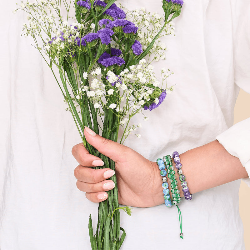 Émeraude | Argent | Bracelet Vitalité Prisma