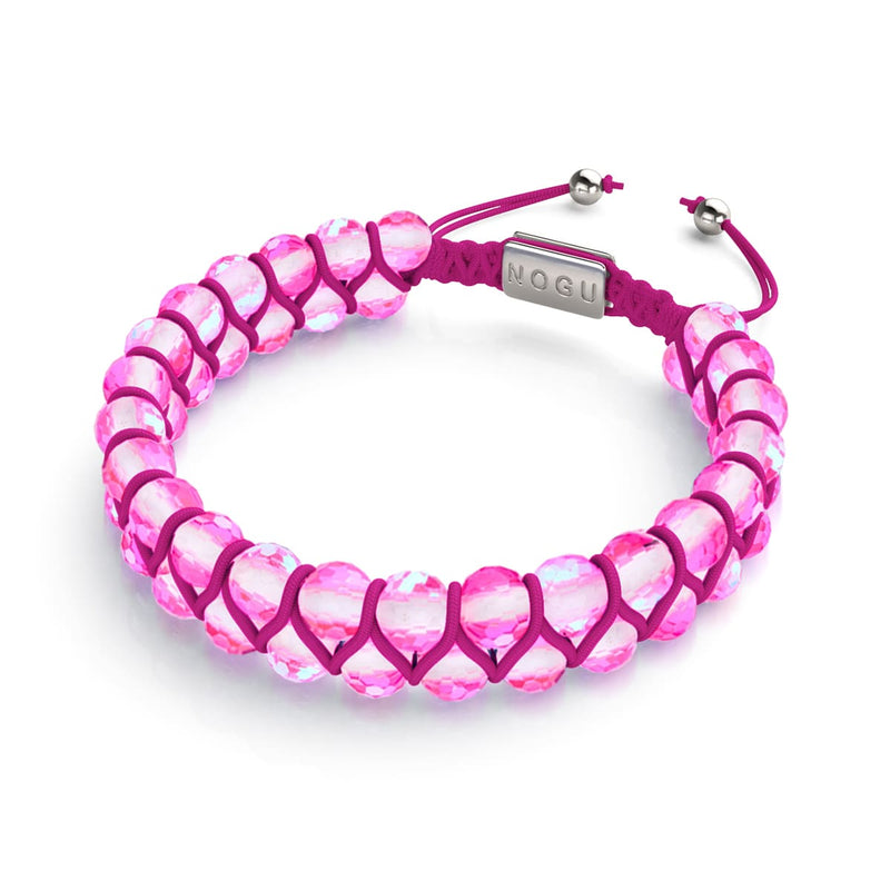 Fushia | Argent | Bracelet Vitalité Prisma