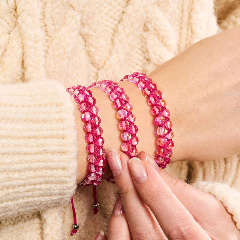 Fushia | Argent | Bracelet Vitalité Prisma