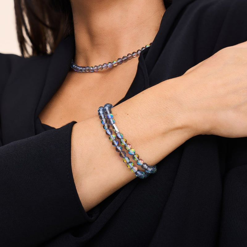 Gris | Argent sterling .925 | Enveloppe Prismatique