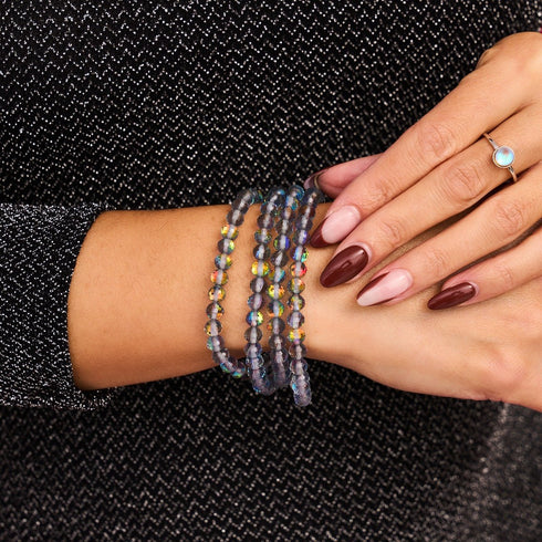 Gris | Argent sterling .925 | Enveloppe Prismatique