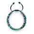 Mini Géome Sacrée | Hématite arc-en-ciel x Gunmetal | Bracelet Triple Rang