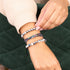 Mini Géome Sacrée | Hématite arc-en-ciel x Gunmetal | Bracelet Triple Rang