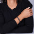 Géome sacrée | Hématite arc-en-ciel | Bronze à canon | Bracelet octaèdre