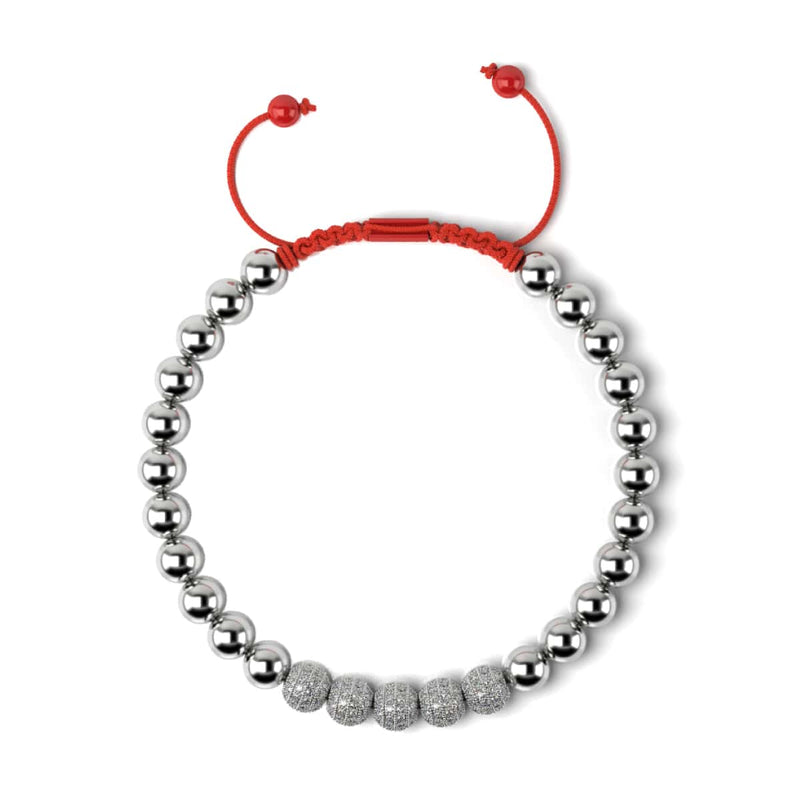 Argent et émail rouge | Gala de cristal | Bracelet Père Noël