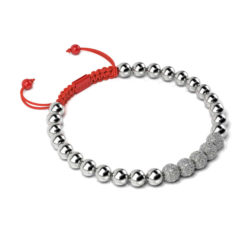 Argent et émail rouge | Gala de cristal | Bracelet Père Noël