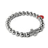 Silver and Red Enamel | Santa Cross Bracelet