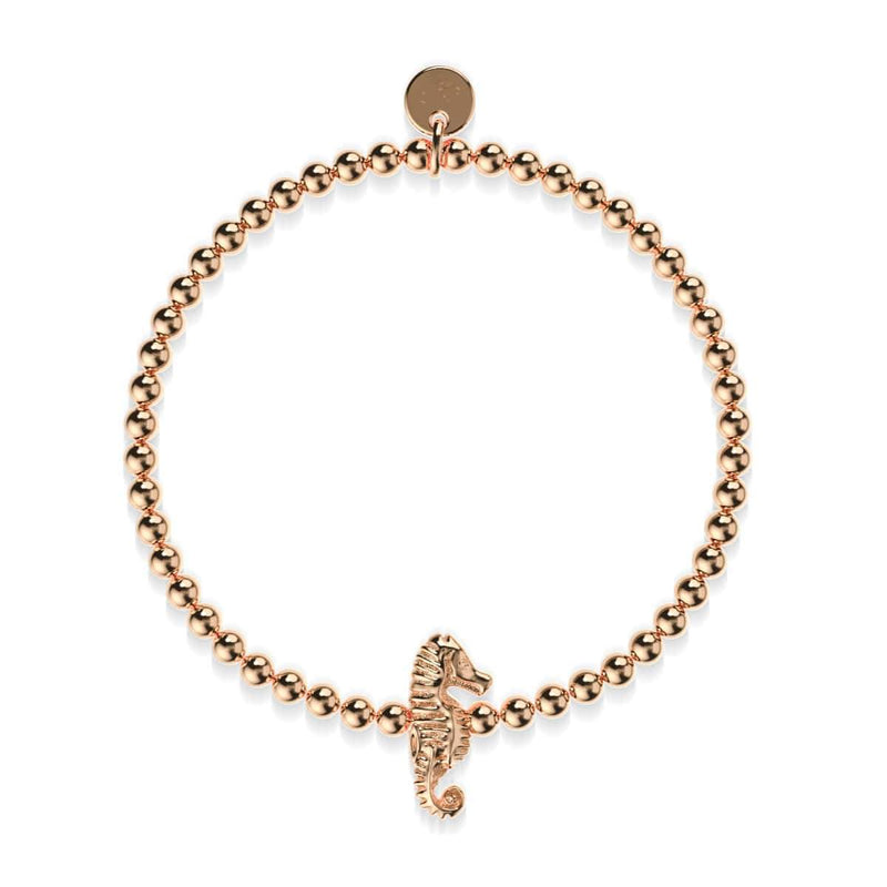 Reef | 18k Rose Gold | Seahorse Charm Bracelet