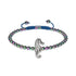 Récif | Licorne Argent | Bracelet Charmballa Macramé Hippocampe