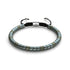 Serpentine | Matte Seafoam Hematite x Silver | Wave Bracelet