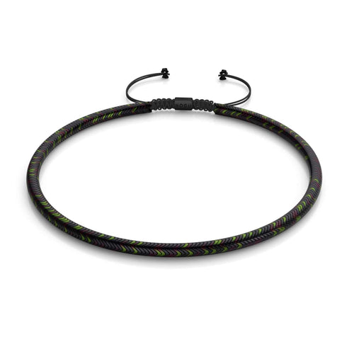 Serpentine | Rainbow Eclipse Hematite x Gunmetal | Double Wave Necklace