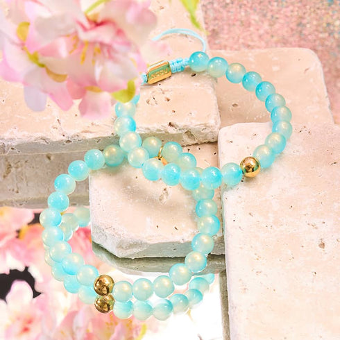Mousse aux myrtilles | Bracelet en verre scintillant